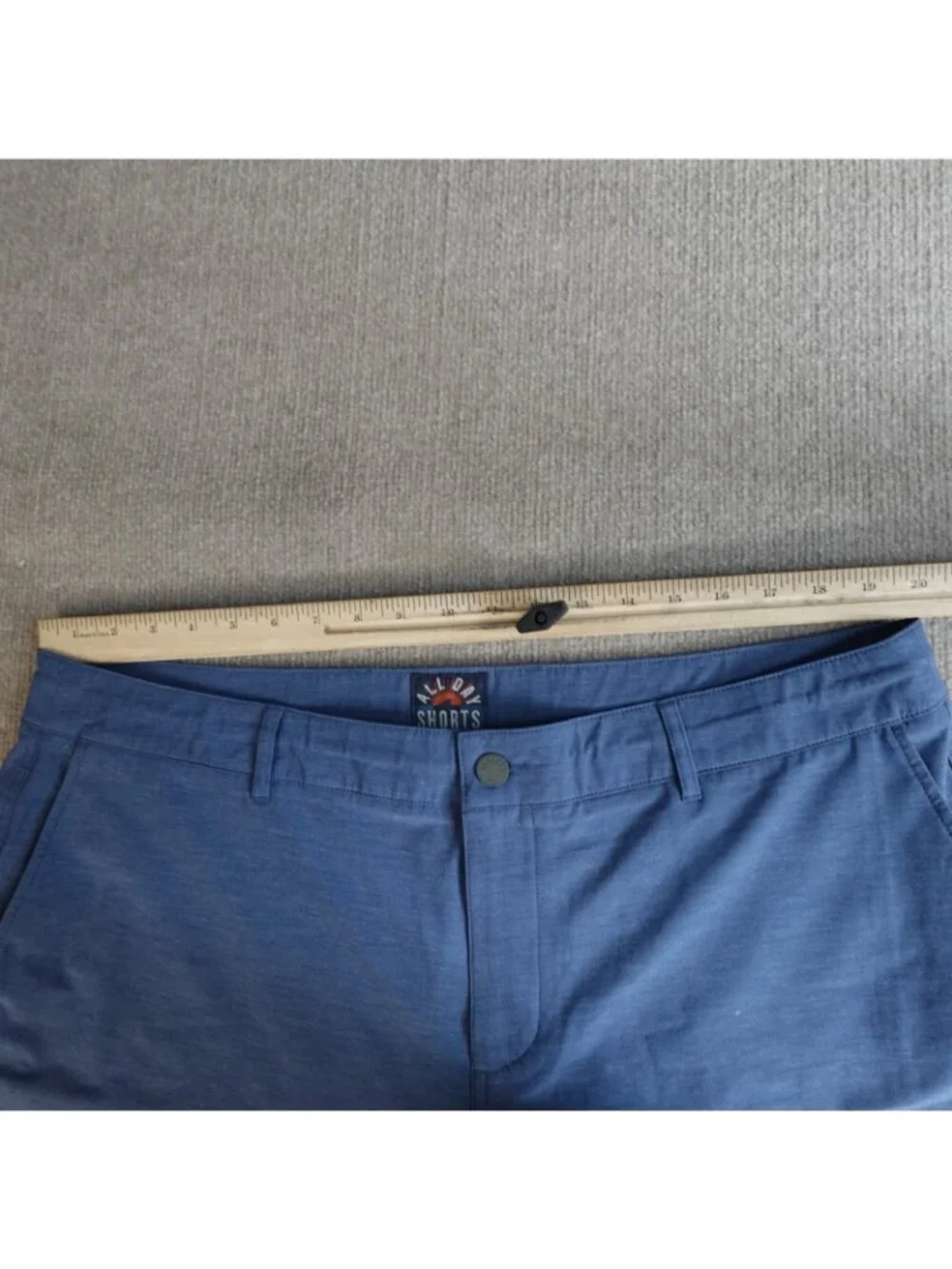 Faherty Mens Shorts 40 Blue Heather Hybrid Drawstring 8